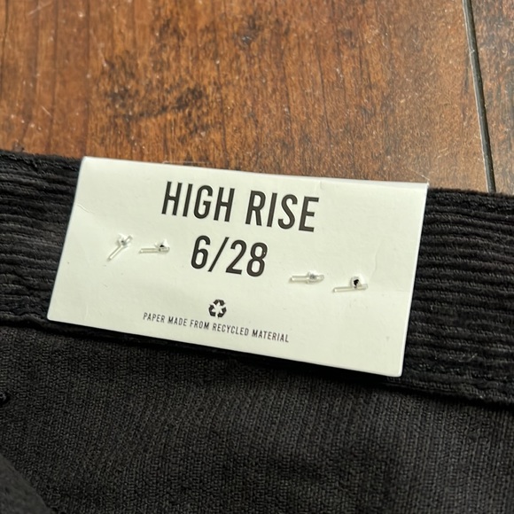 NWT - Kensie High Rise Fine Wale Cord Skirt with Button Detail - Picture 5 of 11